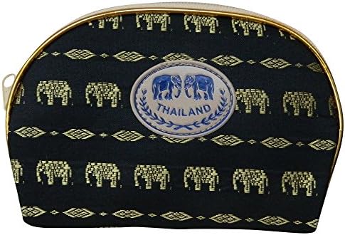 Tajlanđana napravljena crna kozmetička torba u obliku slona