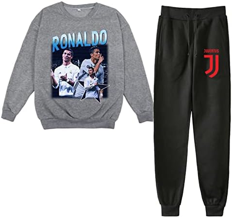 Zapis dječaci Cristiano Ronaldo pulover s dugim rukavima, dugih rukava i jogger hlače set za djecu