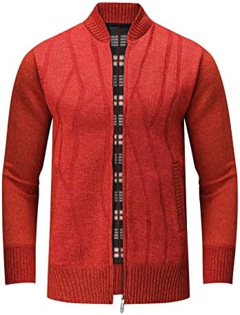 Džemper sa Cardiganom XXBR za muške, zimske mokežne izreze topla jakna Plesni unutrašnji patentni zatvarač casual slim fit džemper