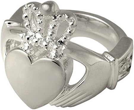 Memorijalna Galerija 2015s-5 Claddagh prsten srebra dvotonski kremiranje nakit za kućne ljubimce, Veličina 5