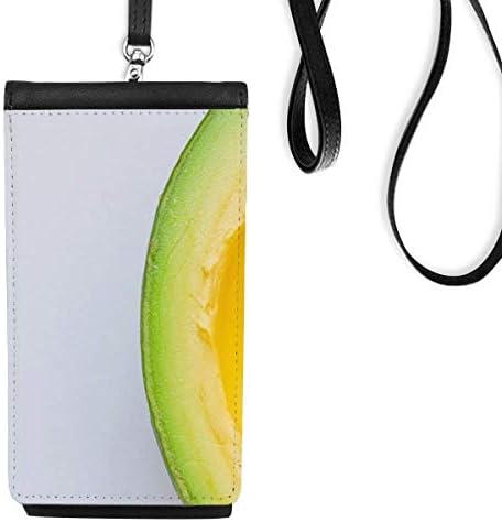 Svježi tropski voćni avokado slikovni telefon novčanik torbica viseći mobilni torbica crnog džepa