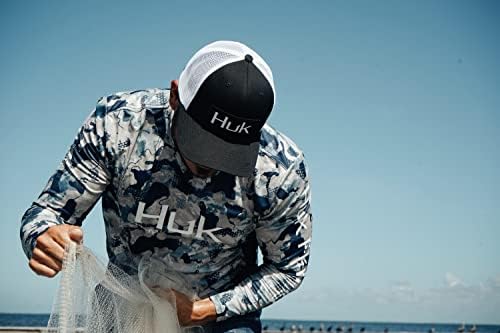 HUK Muška ikona X Camo Dugi rukav Performance Fishing Shirt