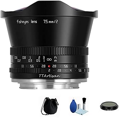 TTArtisan 7,5 mm F2 APS-C Fisheye objektiv 180° Ultra širokougaoni veliki otvor blende ručni fokus za Fuji X kameru XT10 XT20 XT3