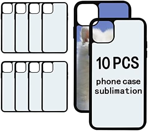 OKBA 10 kom sublimacija prazan futrola za telefon za iPhone 14 pro max 6,7 inča, mat crna meka gumena gumena zaštitna kutija za otpornost
