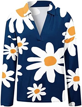 Žene Ležerne prilike za dugih rukava s dugim rukavima Bluza REALL V izrez Loop Top Womens Midi haljina bez rukava