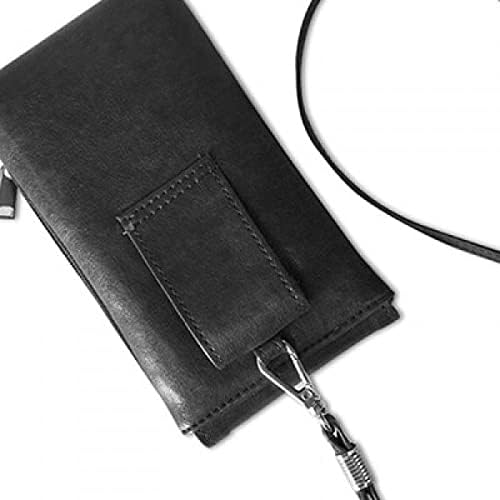 Bez govora slatka interneta chat lica crtani telefon novčanik torbica viseći mobilni torbica crni džep