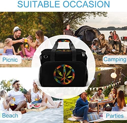 Weed Peace izolovana torba za ručak za višekratnu upotrebu nepropusna Cooler tote kutija za hranu za planinarenje na pikniku ribolov