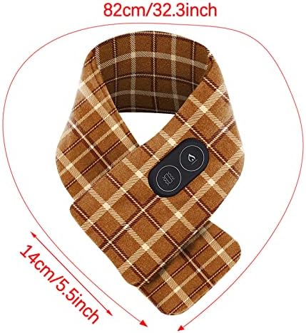 Nadogradite masažu grijani šal za žene muškarce zimska zaštita od hladnoće šal za grijanje grijani šal topli meki šalovi USB punjenje