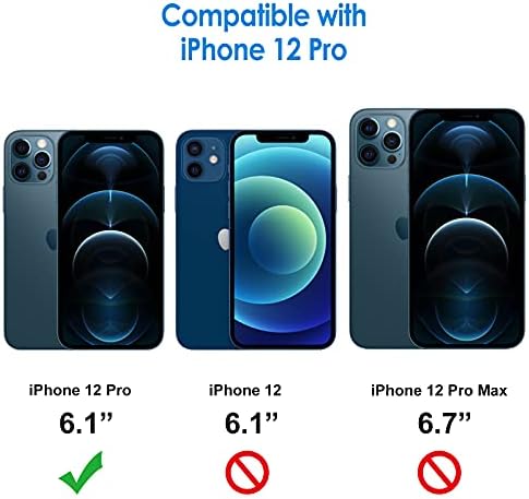 JETech Zaštita ekrana za iPhone 12 Pro 6,1-inčni sa zaštitom sočiva kamere, filmom od kaljenog stakla, po 2 pakovanja
