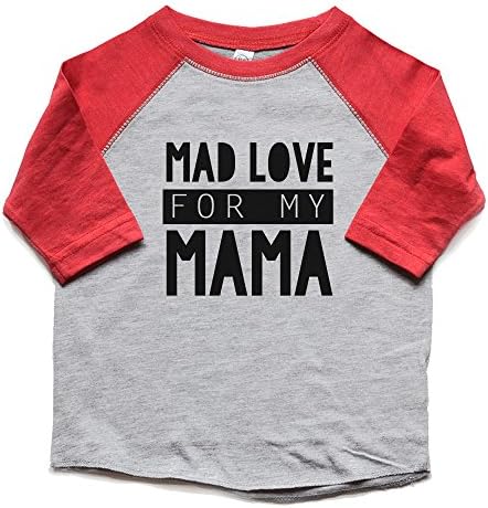 Luda ljubav prema mojoj mami dječjoj košulji - Majčin dan majica Thirt Toddler Kid Trendy Graphic Tee Heee na glavu majice