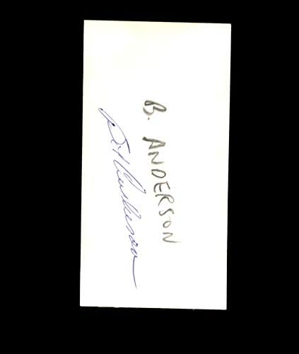 Bob Anderson potpisao je original 2x4 fotografija Autogram Chicago Cubs