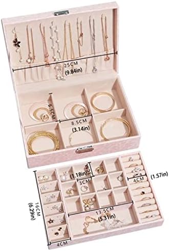 EMERS Exquisite - kutija za nakit kutija za nakit moderna jednostavna kožna kutija za nakit torba za čuvanje nakita prsten ogrlica narukvica nakit Organizator B1