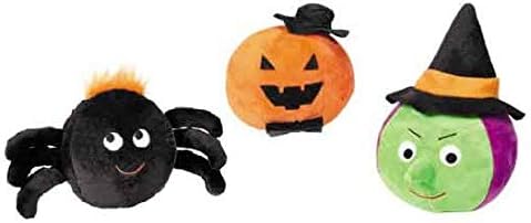 MPP Halloween Gang igračka psa plišana lopta Oblik lopte zastrašuju se blesavi, biraju vješticu pauk ili bundevu