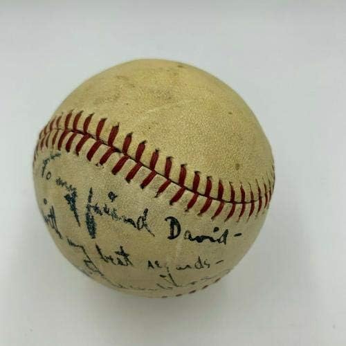 Jednokrevetni bejzbol Hank Greenberg 1940 mojem prijatelju Davidu sa JSA COA - autogramiranim bejzbollima