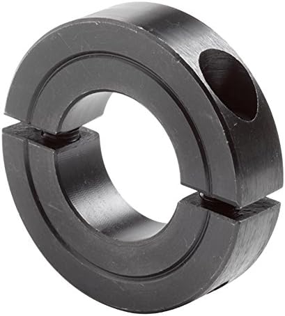 Climax Metal H2C-300 pričvršćeni vijak za stezanje, dva komada, crna ploča oksida, čelik, 3 Veličina provrta, 4-1 / 2 OD, sa 3 / 8-24