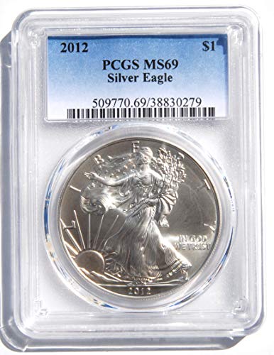 Silver Eagle Coin 2012 $ 1 MS-69 PCGS