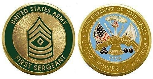 Pozicija za prijavu vojske - prvi narednik E8 '' Challenge Coin / Logo Poker / Lucky Chip