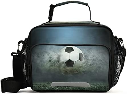 Sinestour izolovana torba za ručak Moving - Soccer Lunch Box kontejner sa odvojivom naramenicom torba za Organizator ručka za tinejdžere za odrasle