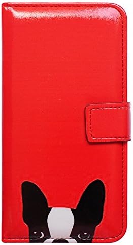 Galaxy S8 Plus torbica za novčanik, Bcov Black Dog Red multifunkcionalna preklopna kožna torbica novčanik Folio poklopac sa utorom za kreditnu karticu držač lične karte narukvica za Samsung Galaxy S8 Plus / S8+