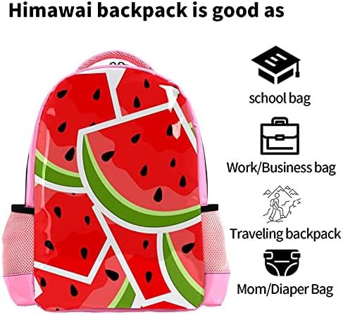 VBFOFBV ruksak za ženske pantalonske ruksak za laptop Travel Casual Torba, lubeno crtano voće ljeto