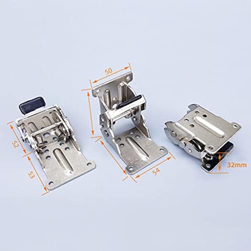 PDGJG samo-zaključavajuće šarke, noge tablice srebrne sklopivi nameštaj za kavu za kabine za kabine