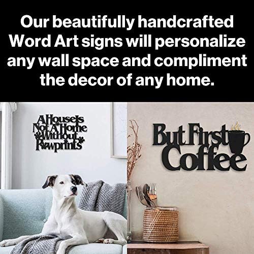 Zidna riječ Umjetnički ukrasni drveni znak za kućnog ljubimca, psa, mačke, konju, svinju, ljubitelje životinja sa zabavnim izrekama
