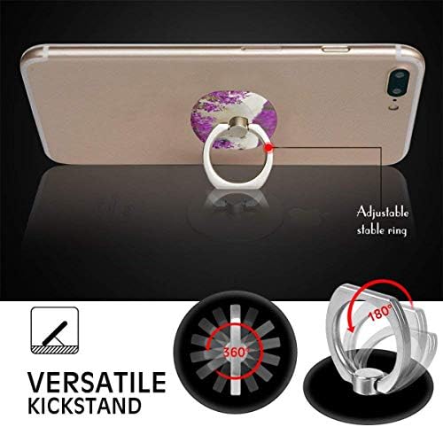 Držač mobitela Polarni medvjedilo Šareni prsten za stalak za brojanje telefona 360 ° Držač prsta za iPad, Kindle, Telefon X / 6 /