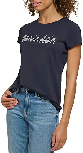 Calvin Klein ženski svakodnevni pamučni dres kratki rukav CK Shadow Logo T Shirt