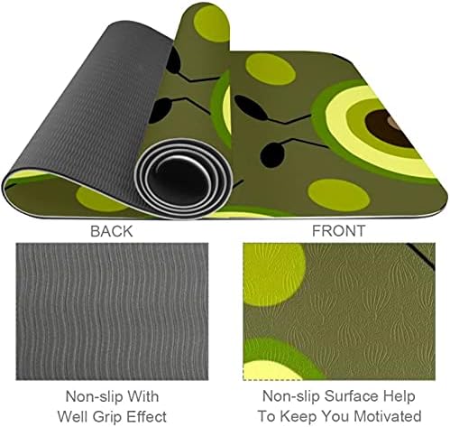 Siebzeh avokado uzorak Premium debeli Yoga Mat Eco Friendly gumeni zdravlje & amp; fitnes neklizajuća prostirka za sve vrste vježbe