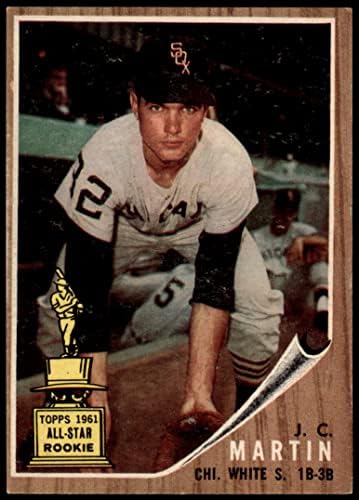 1962 TOPPS # 91 J.C. Martin Chicago White Sox Dean kartice 2 - Dobar bijeli sox