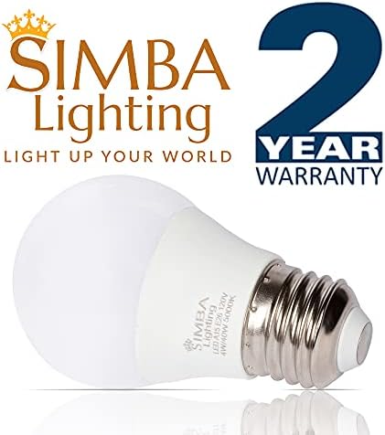 Simba Lighting LED A15 sijalice za frižider 4W 40W zamena mala za uređaje, zamrzivače, plafonske ventilatore, 120v, E26 standardna