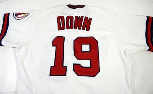 1988 Kalifornija Angels Down 19 Izdana bijela Jersey 46 DP14397 - Igra Polovni MLB dresovi