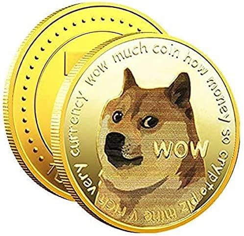 3 pakovanje Gold Dogecoin Komemorativni koin pozlaćeni doge novčići sa ograničenim izdanje Kolekcionarski novčić sa zaštitnom futrolom