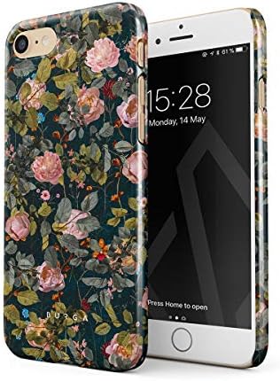 Burga Telefonska futrola Kompatibilna s iPhone 7/8 / SE 2020 - Cherries Cvijet cvjetni print uzorak Vintage Cvijeće Peony Slatka futrola