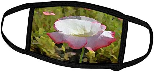 3drose PS Flowers-Spring Mak Flower - ružičasto - bijele cvjetne - Art-maske za lice