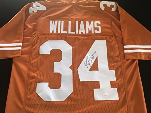 Ricky Williams potpisali su autogramirani nogometni dres naranče sa JSA COA - veličina XL - Texas Sjajno