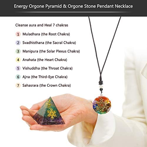18pcs kristali i iscjeljujući kamenje set & Orgone Crystal piramida