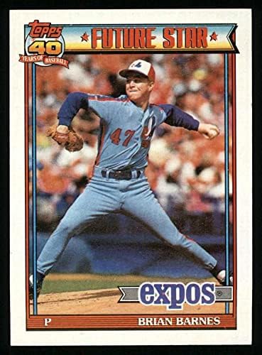 1991. TOPPS 211 Brian Barnes Montreal Expos NM / MT Expos
