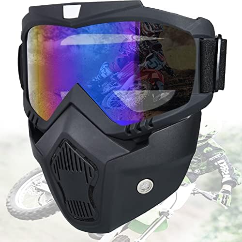 Paintball Maska Protiv Magle, Taktičke Maske Za Cijelo Lice Naočare Za Skijaške Maske Odvojive Podesive, Zaštita Lica Od Vožnje Motocikla