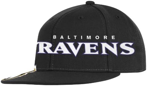 NFL Baltimore Ravens End zona Flat Visor Flex šešir-Tw78Z