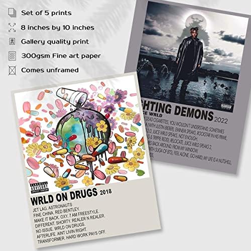 IZOOMIHOME Juice WRLD Poster, omot albuma ograničeno izdanje postera, muzički Posteri