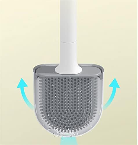 CDYD silikonski toalet četkica ravna glava fleksibilna zidna kutija za pohranu toalet za čišćenje četkica za čišćenje nosač četkica