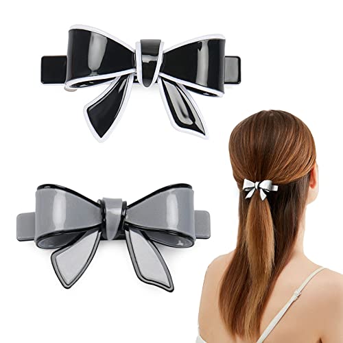 2 pakovanje elegantne luk kravate kawaii klip za kosu metalni mat kosilice Snap japanski kosu barrettes pribor za kosu za žene i djevojke