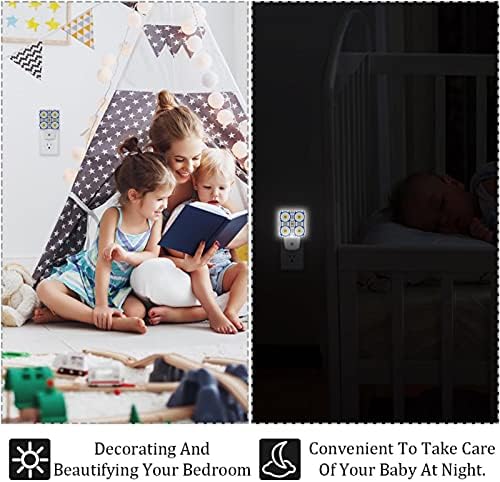 Slatka noćna lampa za decu, Crtić suncokretova Energetski efikasna noćna lampa za spavaću sobu, dečiju sobu, kuhinju, hodnik, stepenište,
