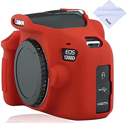 Yisau futrola za kameru za Canon EOS Rebel T6 T7, poklopac kućišta kamere od silikonske gume odvojiva zaštita za EOS 1300D Rebel T6/