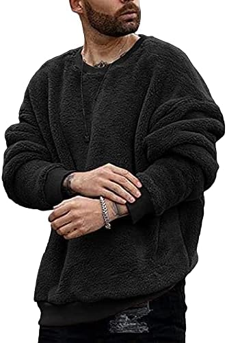 XXBR Fuzzy Pulover za muške, 2021. modna fluffna crewneck cosy dukseri ležerni džemperi padaju zimske topljepe