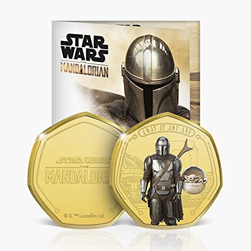 Star Wars Mandalorian - Način mandalore - AG pozlaćenog komemorativnog novčića