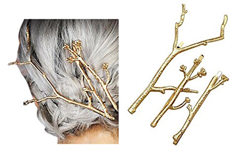 Set od 3 vintage drveća grana za kosu bareta Ženska dama za kosu za kosu haljina DIY oprema za kosu