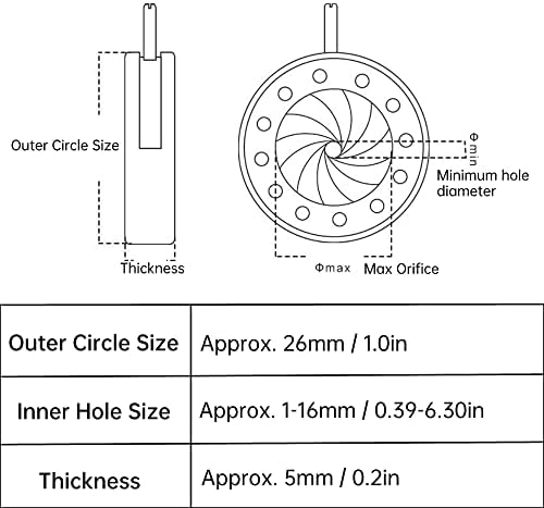 SK1616 1~16mm Podesiva Iris dijafragma Aluminijska legura Iris objektiv ručni otvor blende sa jakom fleksibilnošću optičke platforme