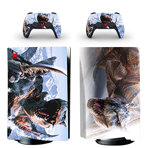 Igra Monster Astella Artemis Hunter PS4 ili PS5 naljepnica za kožu za PlayStation 4 ili 5 konzola i 2 kontrolera naljepnica vinil V15439